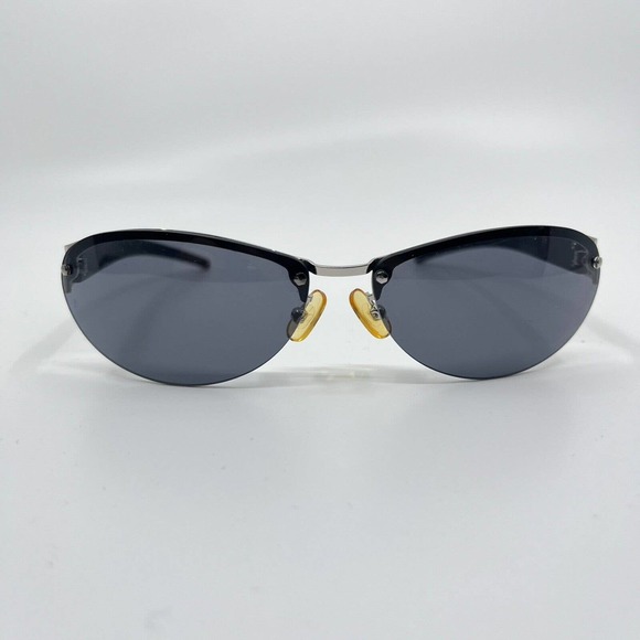 Elle Sunglasses Frames Womens Black Silver Diamond 61-14mm H6569 - Picture 2 of 8